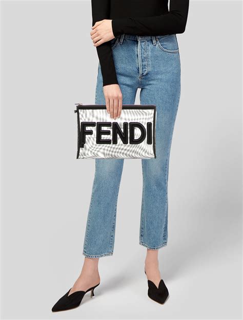 fendi large flat clutch|fendi clutch price.